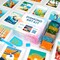 15 Pack Diamond Painting Kits for Adults – Beach, Summer Vibes & the Sea Breeze – Full Drill DIY Paint Gem Art for Adults – Brilliant 5D Diamond Painting Kit – Relaxing Craft for Wall Décor